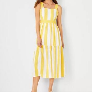 Ann Taylor Square Neck Midi Dress